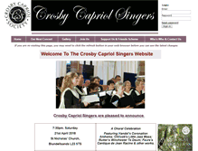 Tablet Screenshot of crosbycapriolsingers.co.uk